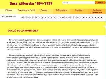 foto -BAZA PIŁKARSKA 1894-1939 - OCALIĆ OD ZAPOMNIENIA
